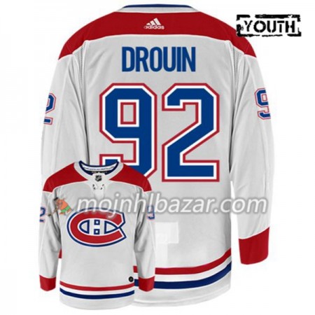 Dresovi Montreal Canadiens JONATHAN DROUIN 92 Adidas Bijela Authentic - Dječji Dresovi Montreal Canadiens JONATHAN DROUIN 92 Adidas Bijela Authentic - Dječji